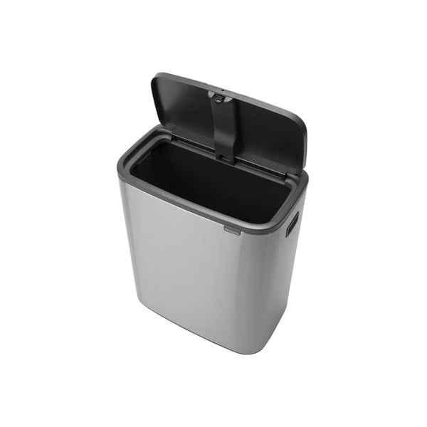 Iš plieno galima atidaryti palietus šiukšliadėžė matinės sidabrinės spalvos 60 l Bo Touch Bin – Brabantia