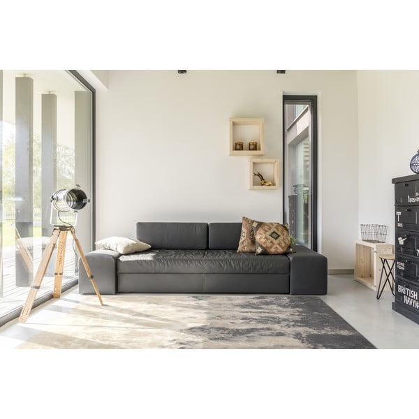 Iš vilnos kilimas pilkos spalvos/smėlio spalvos 200x300 cm Niagara graphite – Agnella-image-1