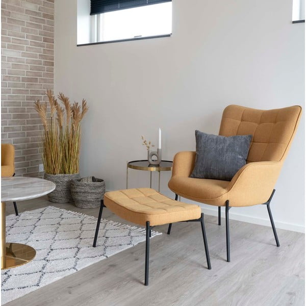 Apvalus auksinis kavos staliukas ø 48 cm Venezia - House Nordic-image-4