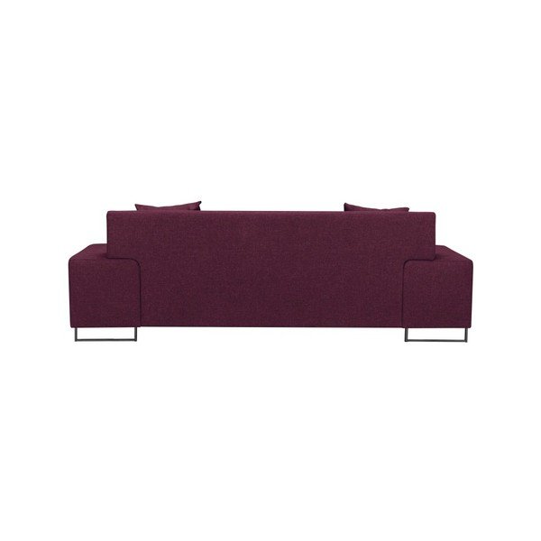 Violetinė sofa su juodomis kojomis "Cosmopolitan Design Orlando", 220 cm-image-4
