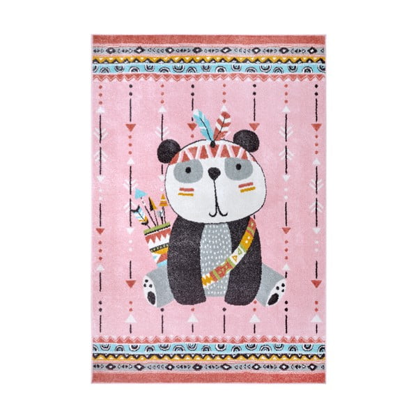 Vaikiškas kilimas rožinės spalvos 160x235 cm Panda – Hanse Home