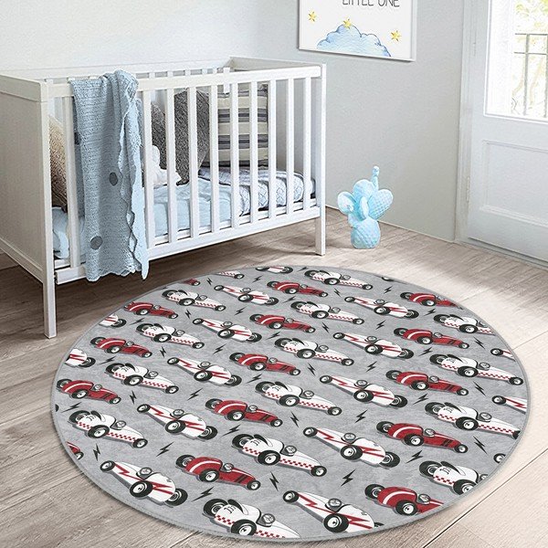 Vaikiškas kilimas pilkos spalvos ø 120 cm Comfort – Mila Home-image-4