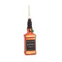 Iš stiklo rankų darbo eglutės papuošimas 12 cm Whisky Bottle – Sass & Belle
