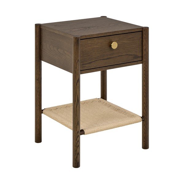 Tamsios natūralios spalvos naktinis staliukas iš ąžuolo Monfort – Actona-image-1