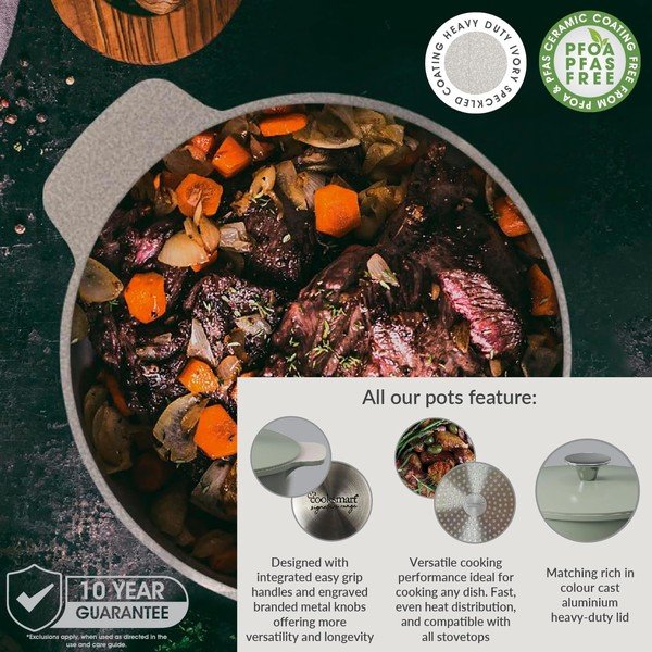 Troškintuvas su dangčiu kepimui 3,2 l Signature Range – Cooksmart ®-image-2