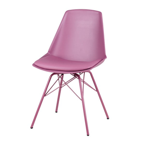 4 violetinės-rožinės spalvos kėdžių rinkinys "sømcasa Tania