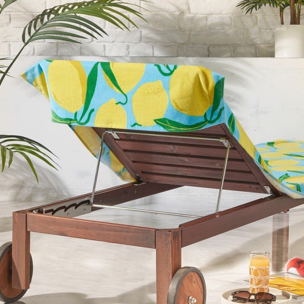 Iš medvilnės paplūdimio rankšluostis 92x180 cm Lemons Lounger – Catherine Lansfield-image-2