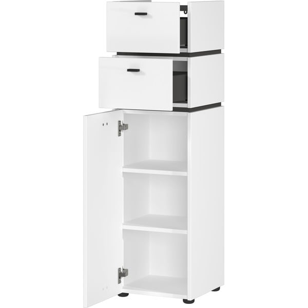 Balta aukšta vonios kambario spintelė 34x117 cm Modesto - Germania-image-1