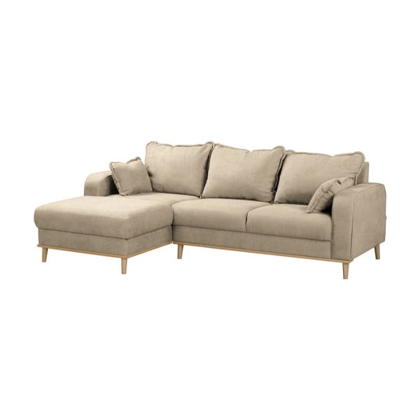 Smėlio spalvos kampinė sofa (kairysis kampas) Beata - Ropez-image-3