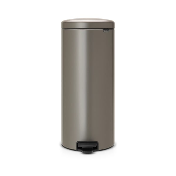 Iš plieno šiukšliadėžė pilkos spalvos su pedalu 30 l NewIcon – Brabantia-image-4