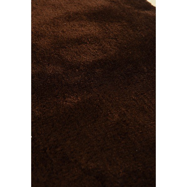 Tamsiai rudos spalvos vonios kilimėlis ø 90 cm Havai – Foutastic-image-3