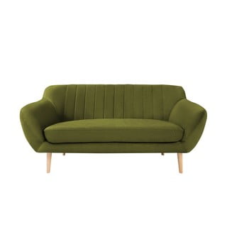 Žalia aksominė sofa Mazzini Sofas Sardaigne, 158 cm