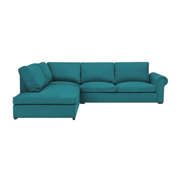 Turkio spalvos kampinė sofa "Windsor & Co Sofas Hermes", kairysis kampas