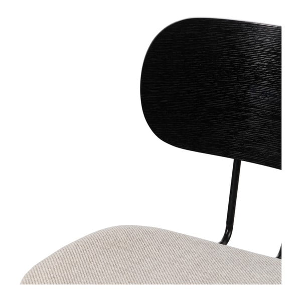 Valgomojo kėdės baltos spalvos/juodos spalvos 4 vnt. Cleo – Ixia-image-4