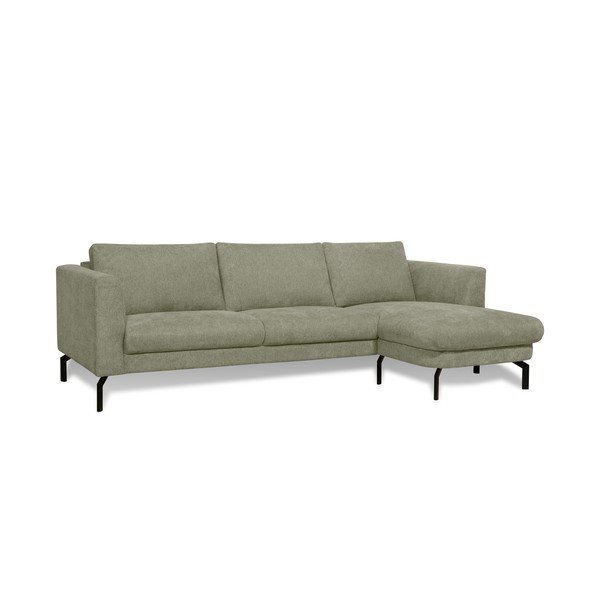 Kampinė sofa šviesiai žalios spalvos (su dešiniuoju kampu) Gomero – Scandic-image-2