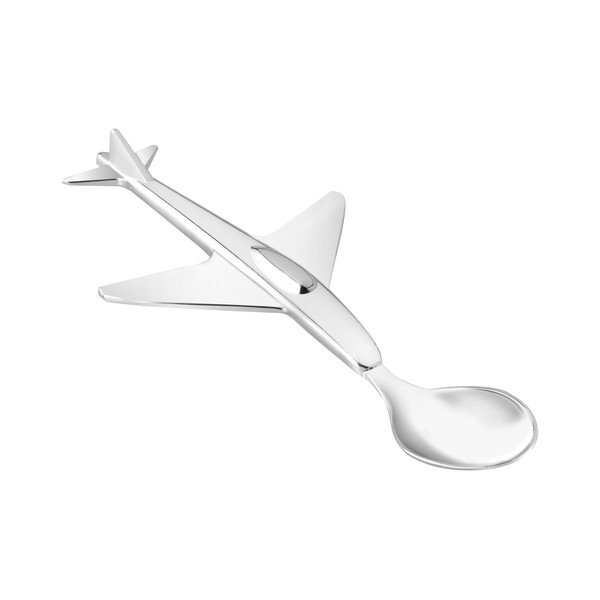 Sidabrinės spalvos vaikiškas šaukštas iš nerūdijančio plieno Plane – Zilverstad