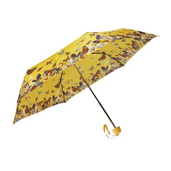 Geltonas sulankstomas skėtis "Papjaune", ⌀ 96 cm