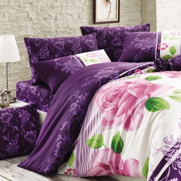 Įtrauktas linas Rozalin Purple, 240x220 cm