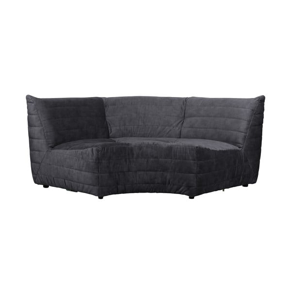 Kampinė sofa iš velveto antracito spalvos (kintama) Bag – WOOOD