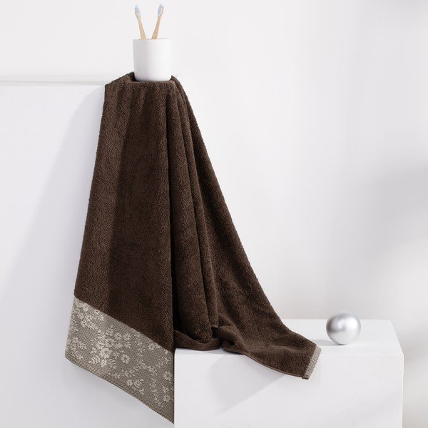 Rankšluostis iš frote audinio rudos spalvos 50x90 cm Crea – AmeliaHome-image-2