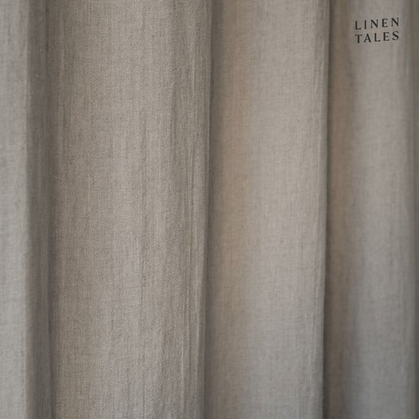 Smėlio spalvos užuolaidos 140x170 cm Night Time - Linen Tales-image-2