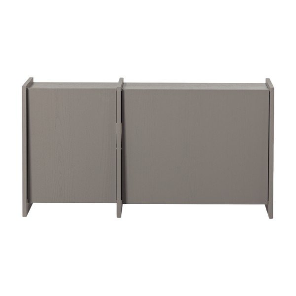 Pilkos spalvos TV spintelė iš uosio 102x53x44 cm Brock – WOOOD-image-2