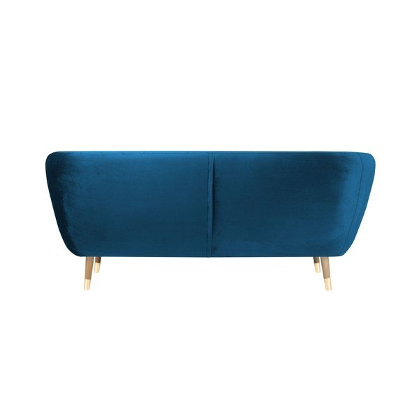 Mėlyna aksominė sofa Mazzini Sofas Benito, 188 cm-image-4