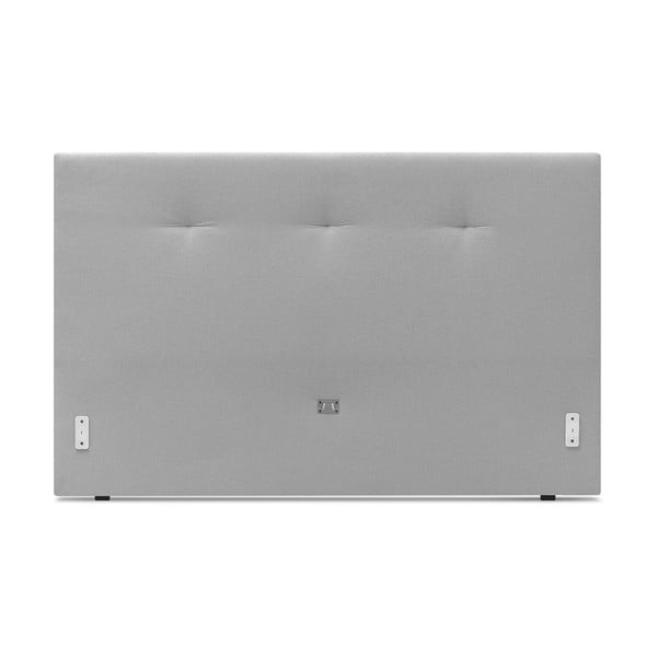 Šviesiai pilka minkšta dvigulė lova su grotelėmis 180x200 cm Tory - Bobochic Paris-image-3