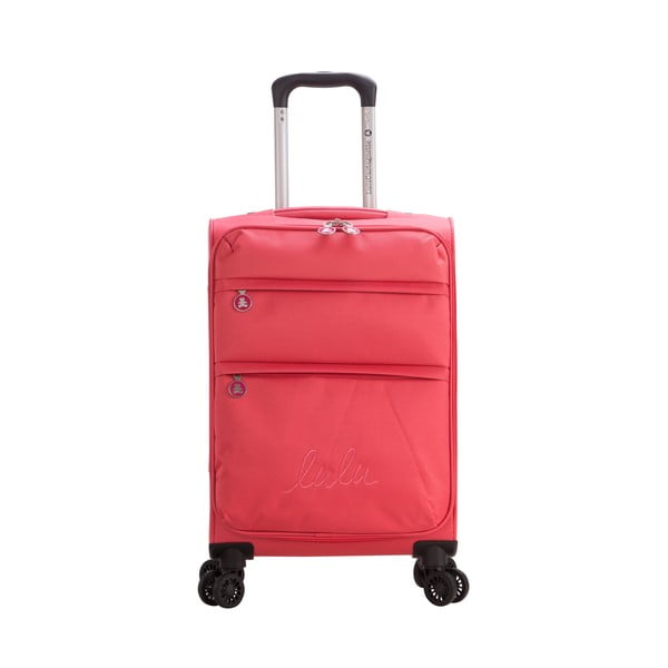 Rožinis lagaminas su ratukais Lulucastagnette Luciana, 71 l