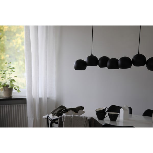 Juodos spalvos kabantis šviestuvas su metaliniu gaubtu Cupolo – Markslöjd-image-3