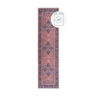 Skalbiamas iš perdirbto pluošto mišinio kilimas bordo spalvos 60x230 cm Windsor – Flair Rugs