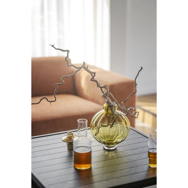 Kavos staliukas tamsiai rudos spalvos su ąžuolo masyvo stalviršiu ø 70 cm Deerfield – Rowico-image-4