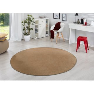 Apvalios formos kilimas rudos spalvos ø 133 cm Fancy – Hanse Home