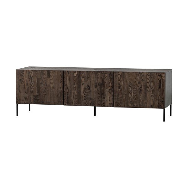 Rudos spalvos TV spintelė iš pušies masyvo 180x56x46 cm Bono – WOOOD-image-3