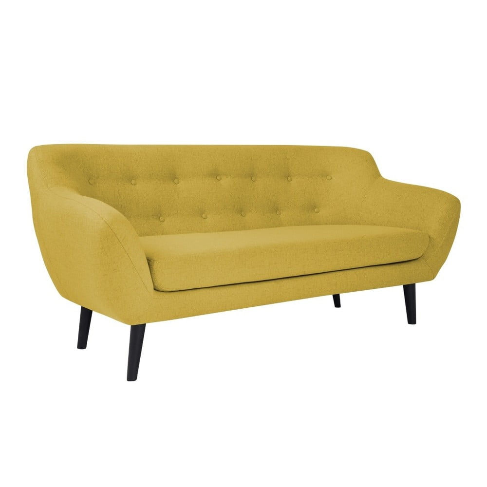 Geltonos spalvos sofa Mazzini Sofas Piemont, 188 cm