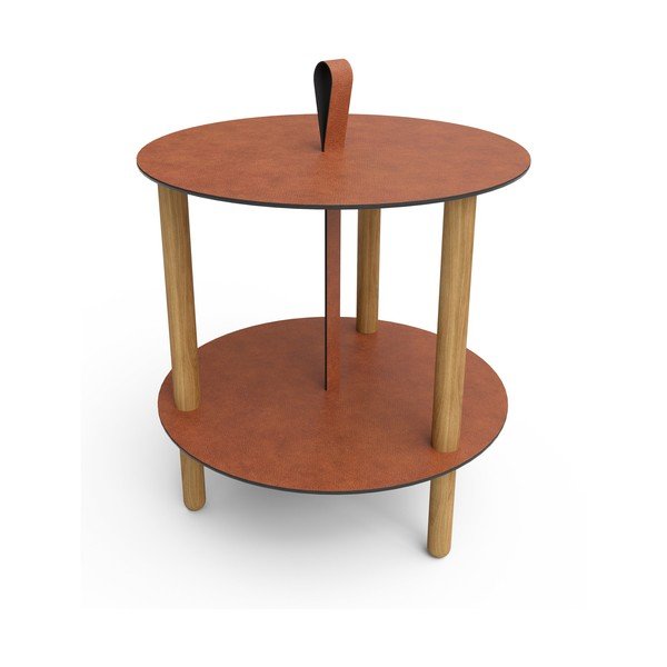 Apvalios formos šoninis stalas ø 48 cm Strap L Bull – LIND DNA