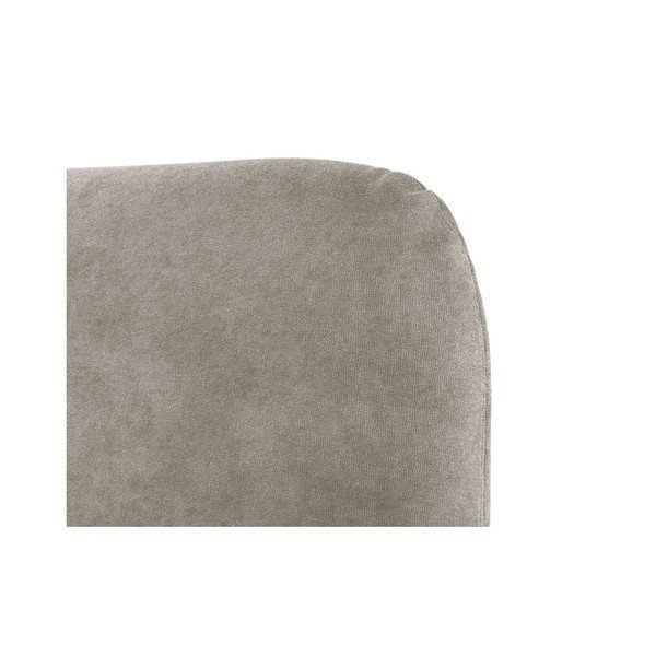 Smėlio spalvos dvigulė lova audiniu dengta su lovos grotelėmis 160x200 cm Vera – Micadoni -image-4