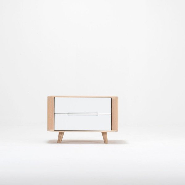 Ąžuolinis naktinis staliukas Gazzda Ena One, 60 x 42 cm-image-3