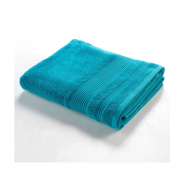 Iš frote audinio iš medvilnės vonios rankšluostis mėlynos spalvos 90x150 cm Tendresse – douceur d'intérieur