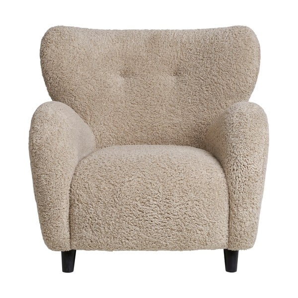 Iš boucle krėslas smėlio spalvos Carlino – House Nordic-image-1