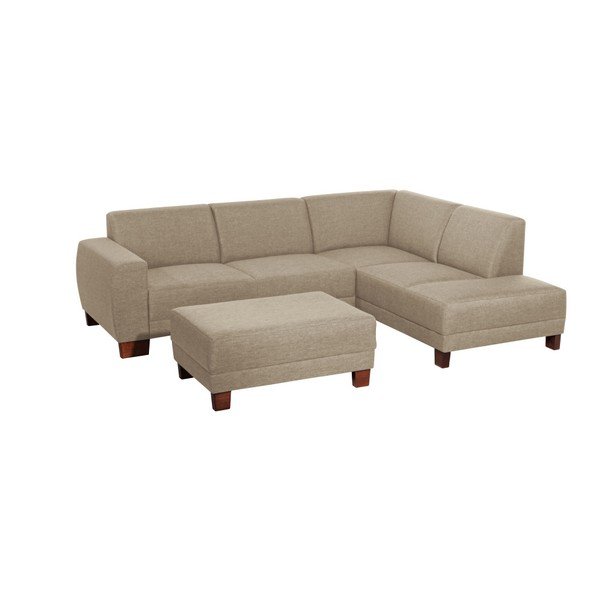 Šviesiai ruda "Max Winzer Blackpool" kampinė sofa, dešinysis kampas-image-1