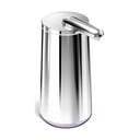Automatinis muilo dozatorius iš plieno, sidabrinės spalvos, 266 ml - simplehuman
