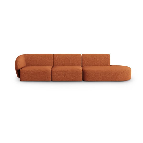 Sofa oranžinės spalvos 302 cm Shane – Micadoni Home