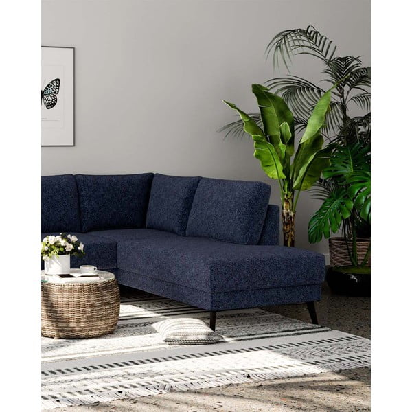 Kampinė sofa tamsiai mėlynos spalvos (su dešiniuoju kampu) Fynn – Ghado-image-4