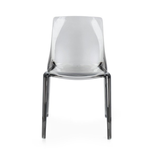 Pilkos spalvos plastikinė sodo kėdė Adele – Bizzotto-image-2