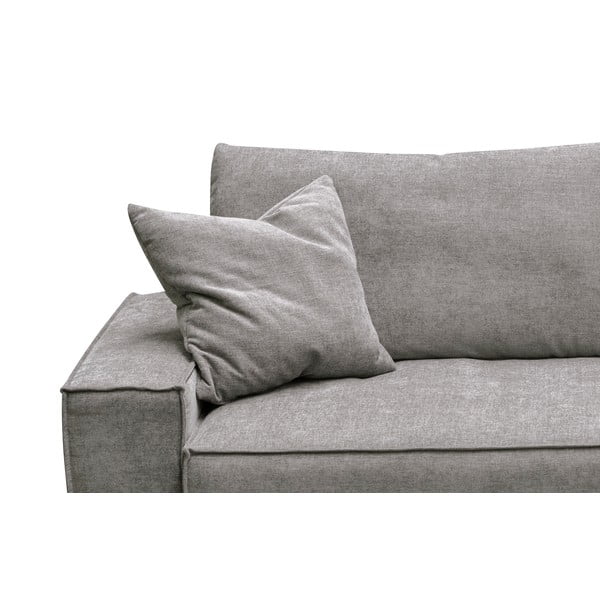 Sulankstoma kampinė sofa pilkos spalvos/smėlio spalvos (kintama) Melow – Ghado-image-1
