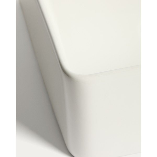 Baltos spalvos iš keramikos praustuvas 36,5x36,5 cm Ovara – Kave Home-image-4