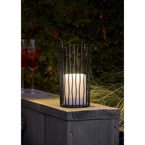 Lauko šviestuvas LED saulės baterijos (aukštis 22 cm) Coro – Reality-image-1