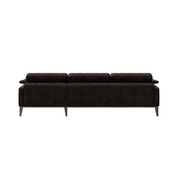 Tamsiai ruda kampinė sofa MESONICA Musso, kairysis kampas-image-3