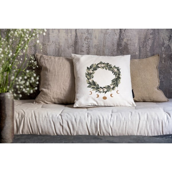 Dekoratyvinis pagalvės užvalkalas su Kalėdų motyvu 45x45 cm Festive Wreath – Butter Kings-image-1